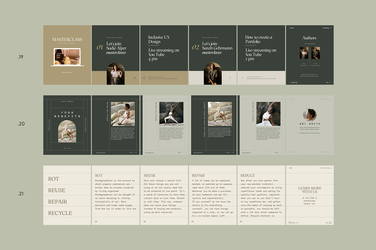Sage Step by Step Carousel Templates, a Social Media Template by Sparrow & Snow (Photo 10 of 13)
