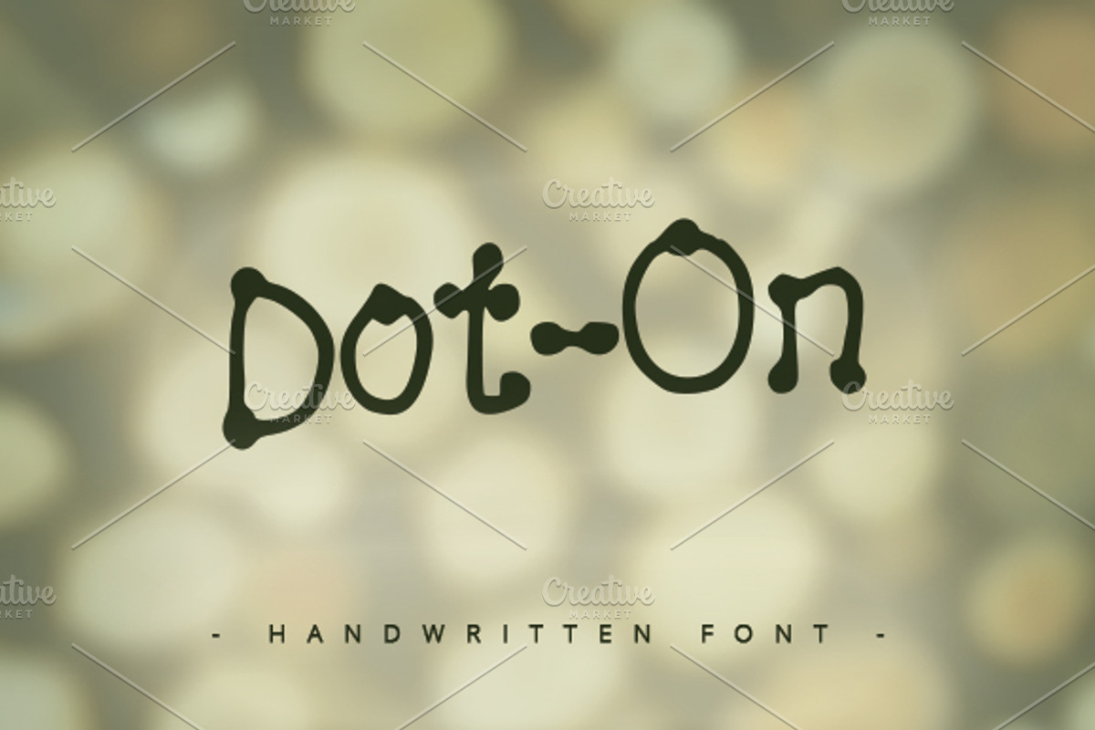 Dot On ~ Handwritten Font ~