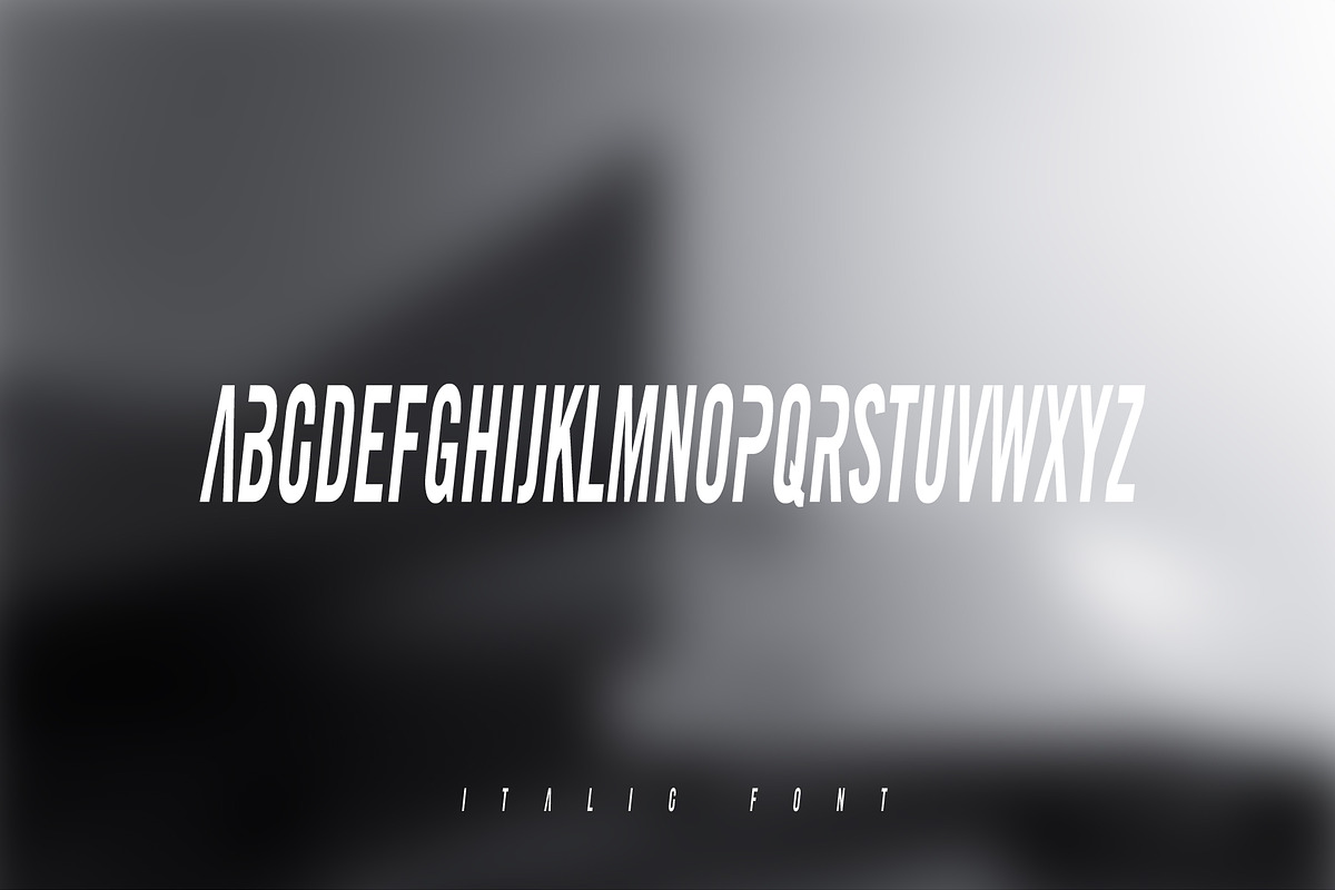 DIGITAL WAVE - ITALIC CAPS FONT preview 4
