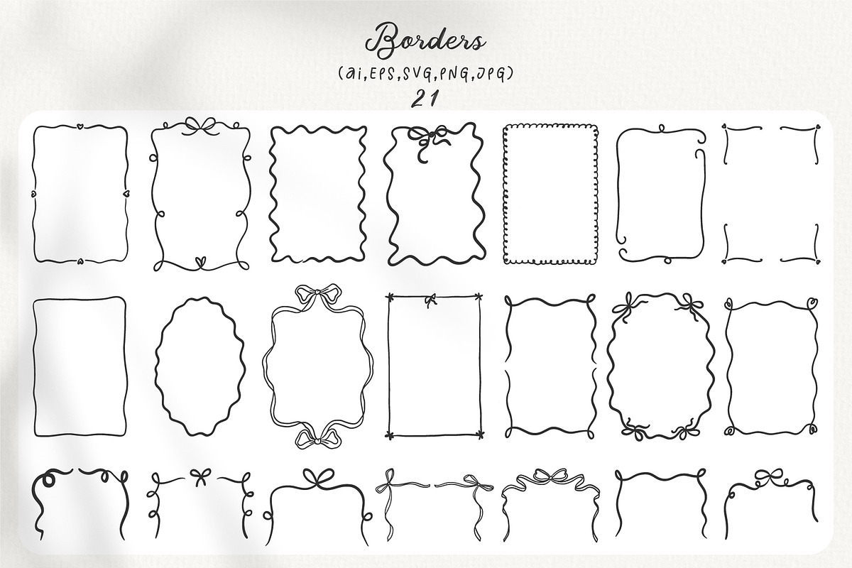 Hand Drawn Playful Wedding Clipart, a Decorative Illustration by La Petite Line Art (Photo 12 of 15)