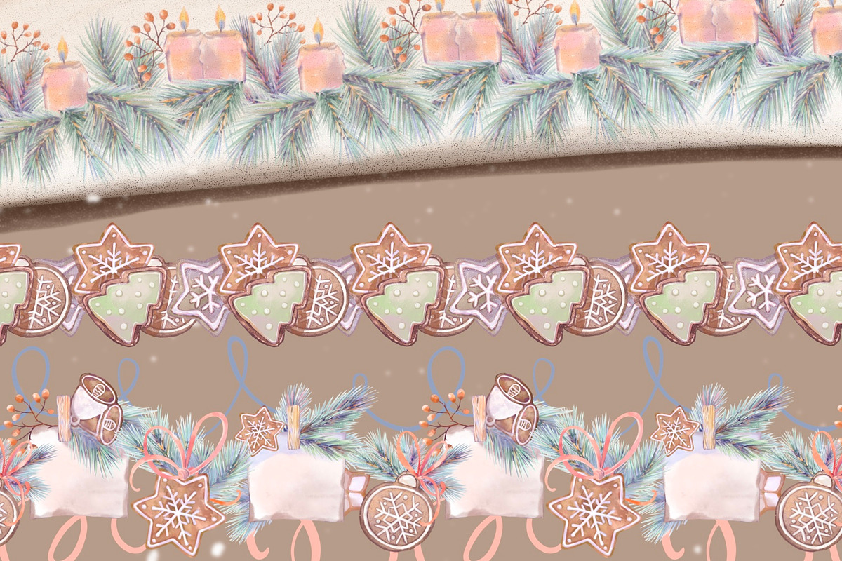 Christmas Cookies watercolor, a Food Illustration by Shabbypie (Photo 10 of 12)