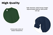 Gildan Sweatshirt 18000 Mockups Pack, a Hoody Mockup by creativsupply (Thumbnail 3 of 5)