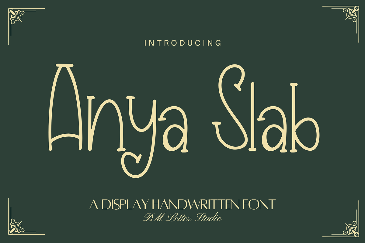 Anya Slab, a Slab Serif Font by Dm Studio (Photo 1 of 9)