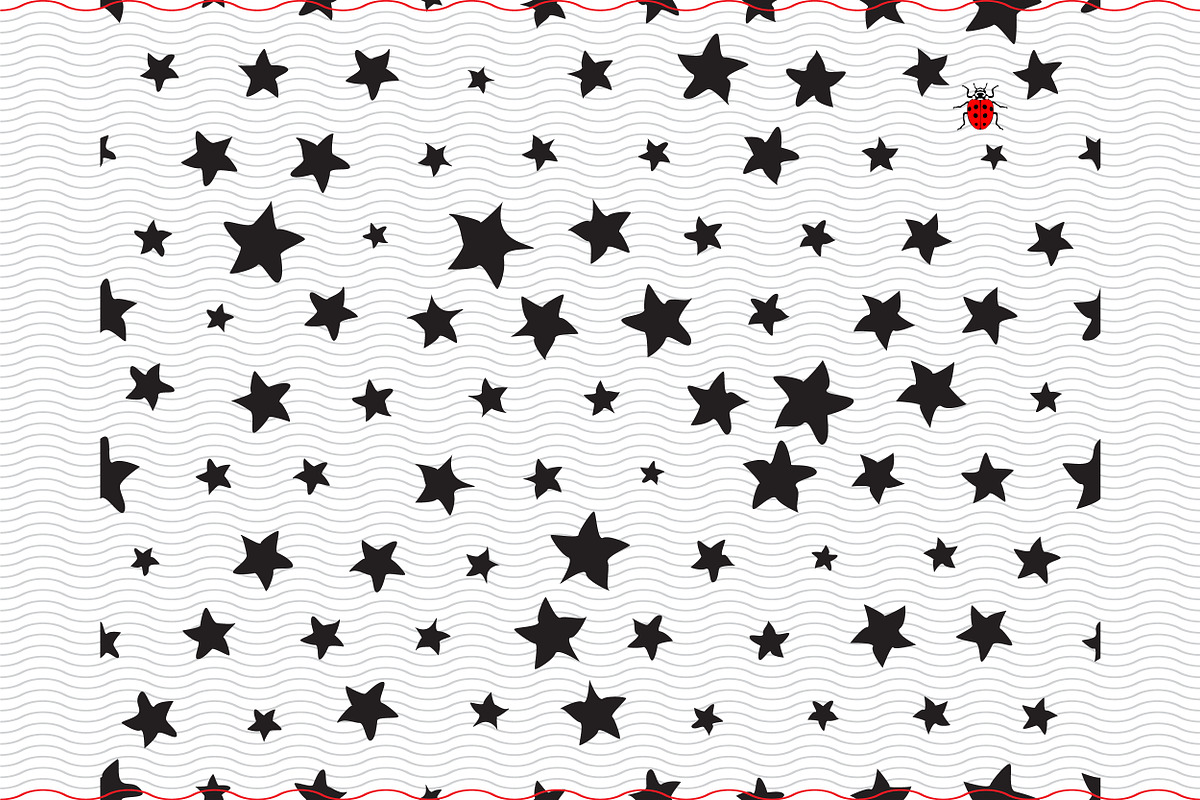 SVG Stars, Random sizes, Seamless, a Pattern Graphic by DesignStudioRM (Photo 3 of 3)