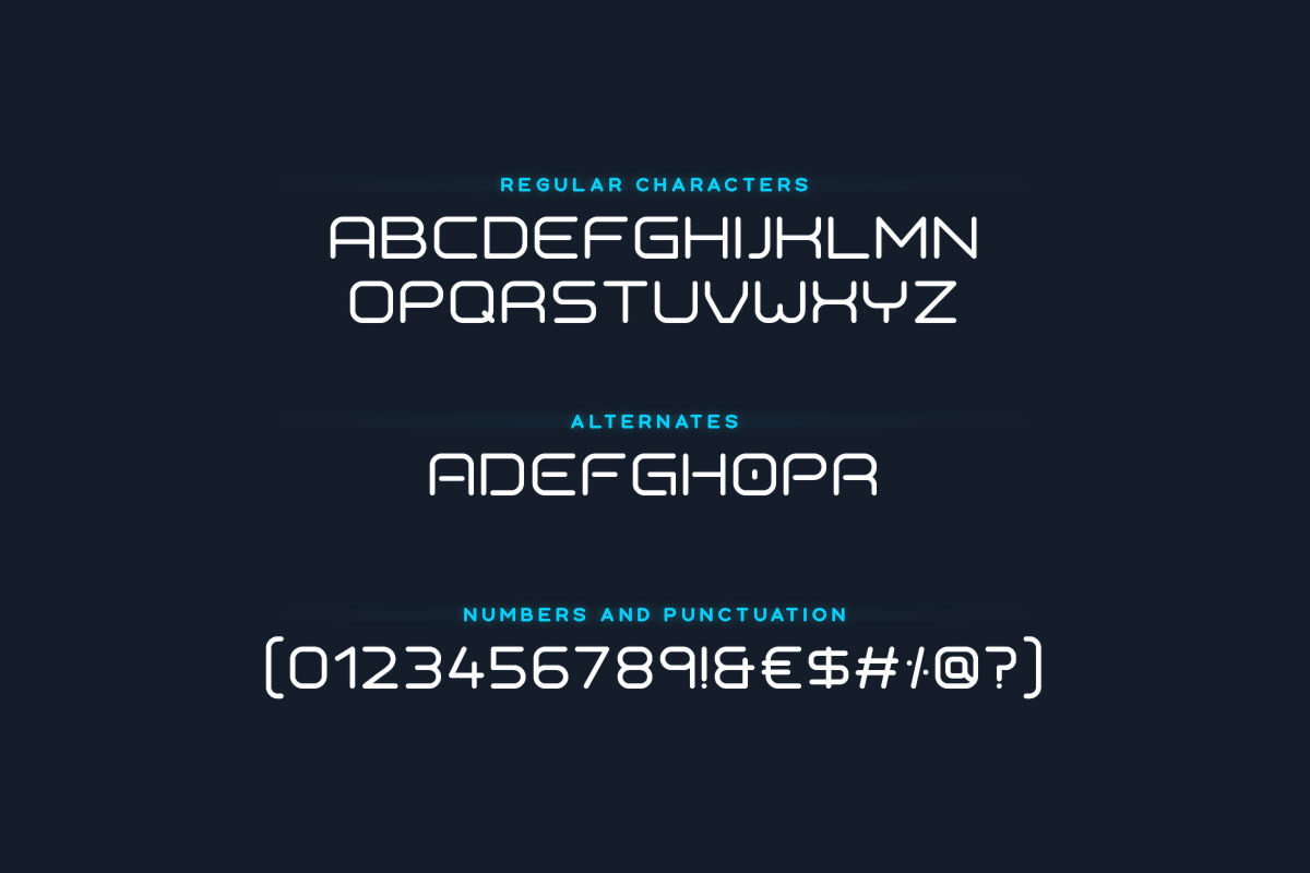 Voyager Typeface preview 2
