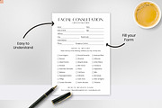 Facial Consultation Form Pdf, a Stationery Template by Snapybiz (Thumbnail 2 of 10)