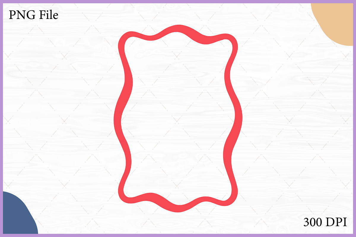 Squiggly Outline Coquette Frame Set, a Decorative Illustration by Gfx Expert Team (Photo 3 of 10)