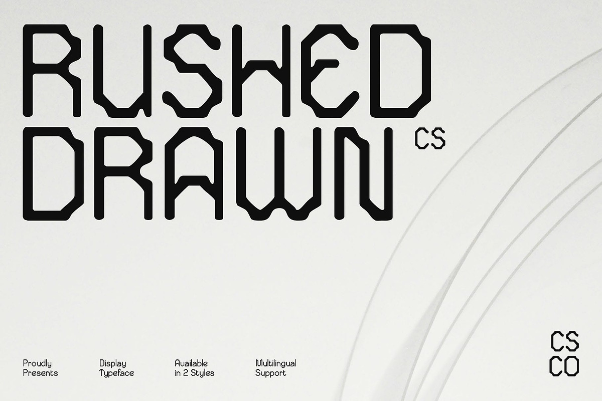CS Rushed Drawn, a Sans Serif Font by Craft Supply Co. (Photo 1 of 8)