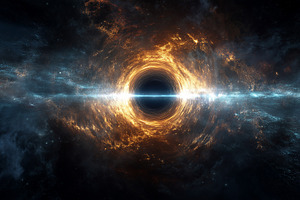 Glowing black hole, a Nature Photo by MistyDay