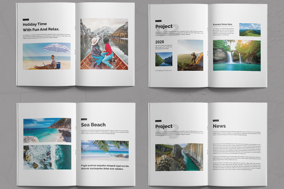 Travel Magazine Design preview 3