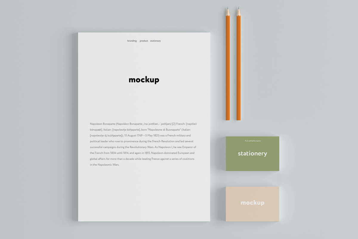 Branding Mock-Up Set, a Pens & Pencil Mockup by GraphicWave (Photo 5 of 34)