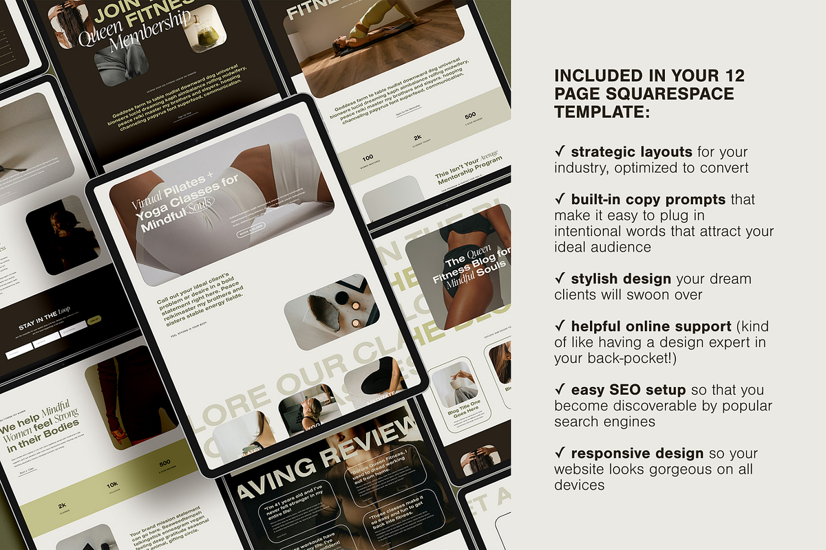 Website Template Squarespace, a Squarespace Template by Glo Design Studio (Photo 4 of 9)