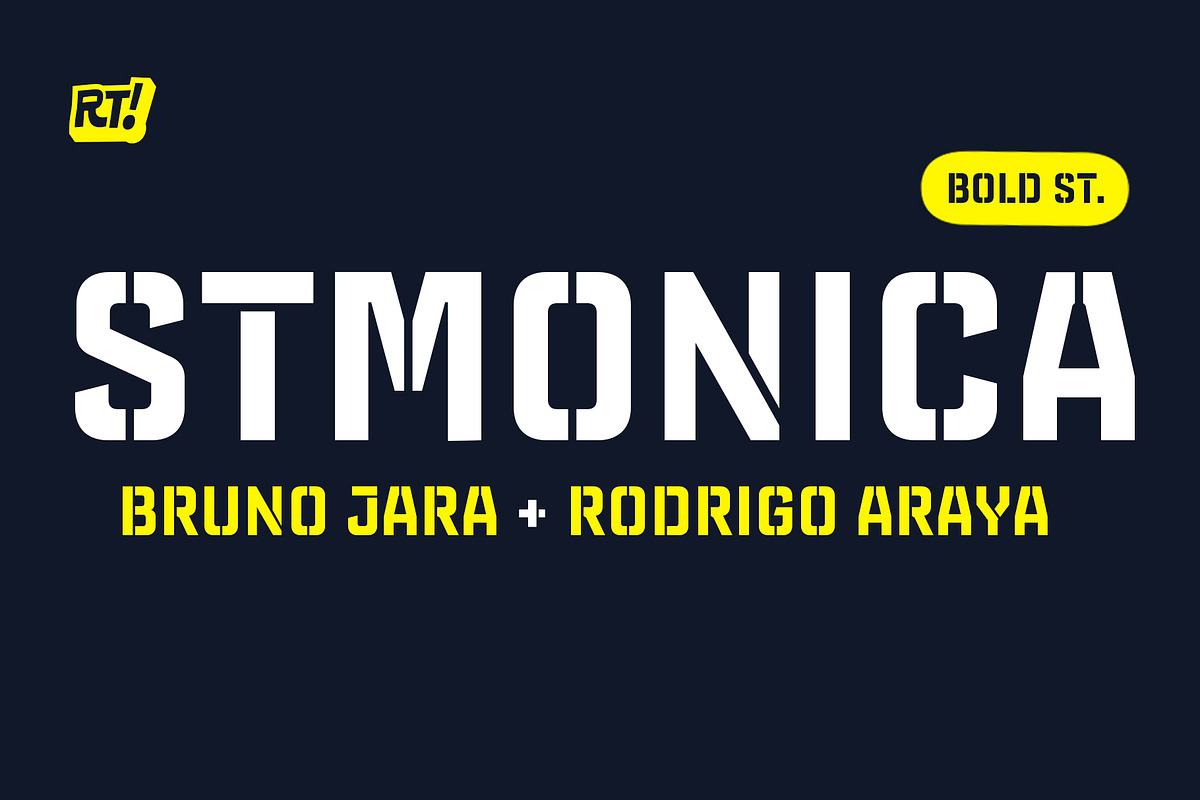 St Monica Bold St. Greek + Cyrillic, a Sans Serif Font by Rodrigo Typo (Photo 1 of 5)