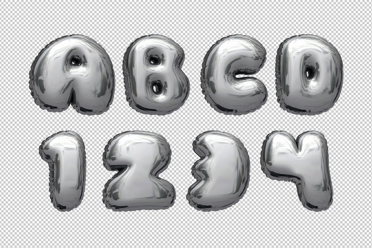 Chrome Balloon Font, a Sans Serif Font by Handmadefont (Photo 14 of 15)