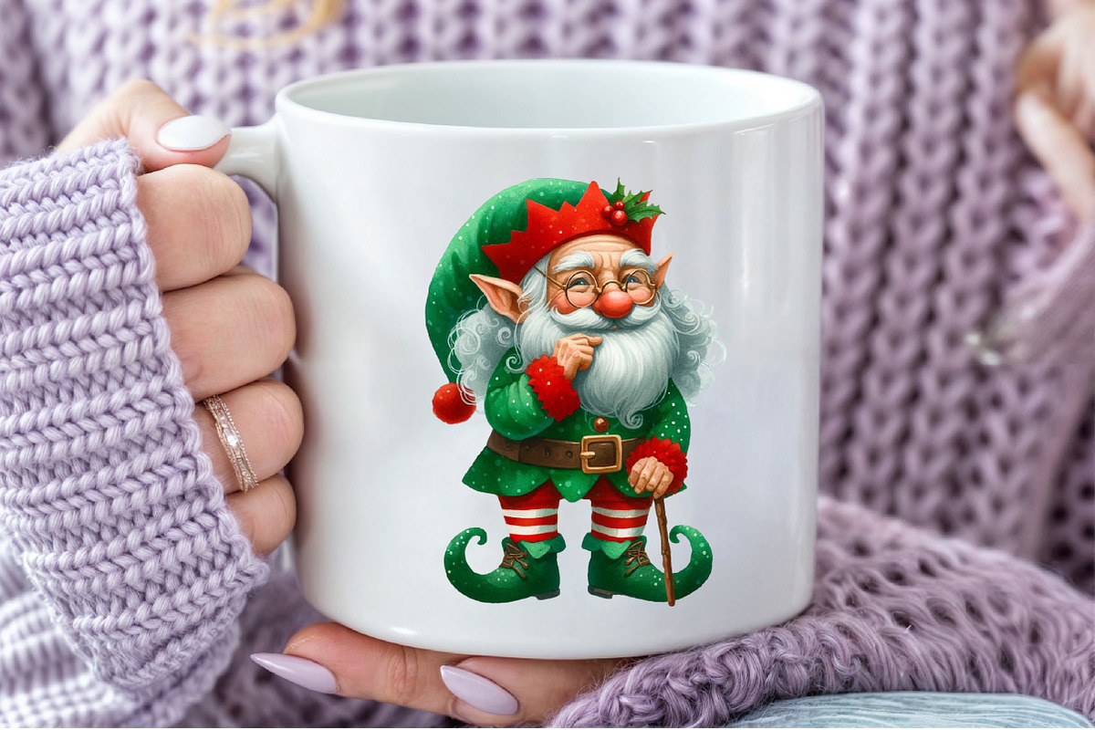 Funny Old Lady Christmas Sublimation, a Decorative Illustration by Pixels.Craft (Photo 4 of 7)