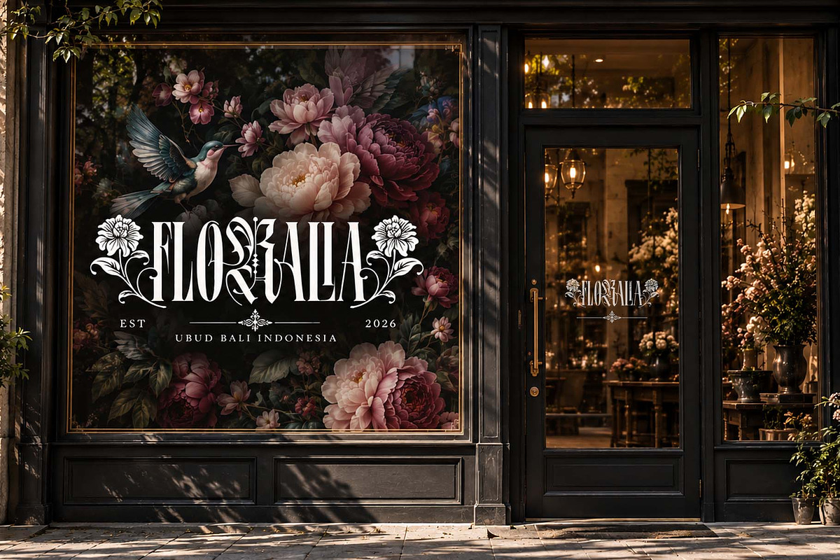 Flora Branch Typeface, a Blackletter Font by alit design (Photo 15 of 20)