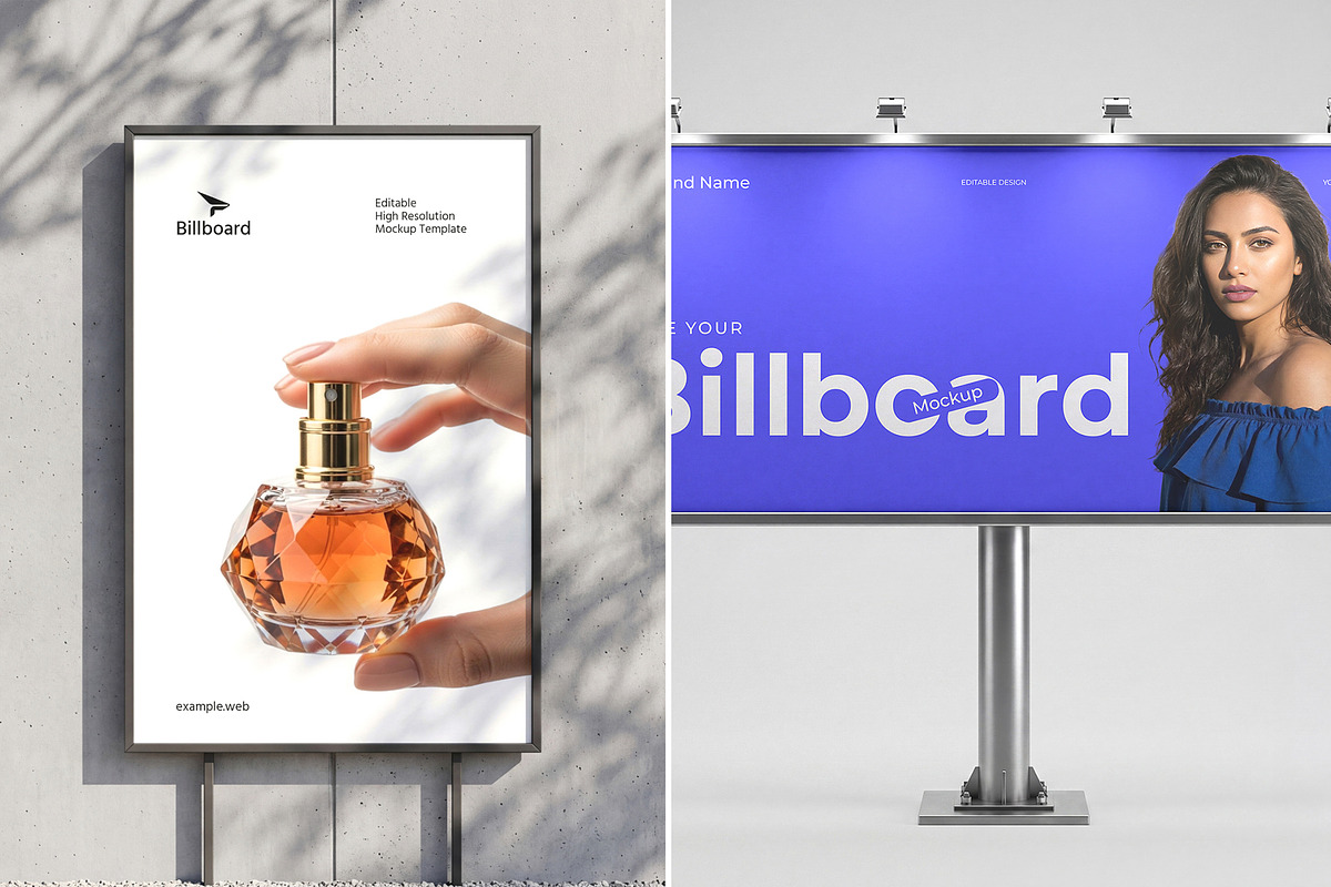 Outdoor Billboard Mockups Bundle, an Advertising Mockup by graphypix (Photo 4 of 14)