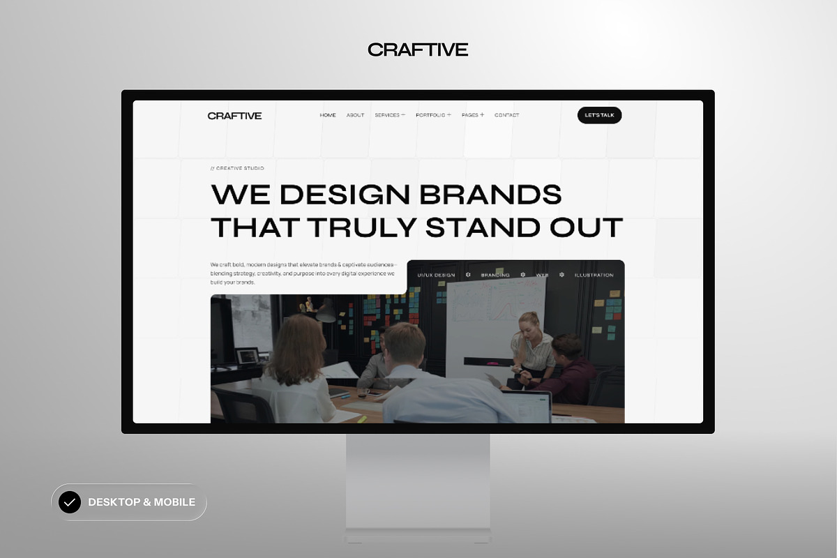 Craftive - Minimalist Creative, a WordPress Template by SLAB! Design (Photo 3 of 5)