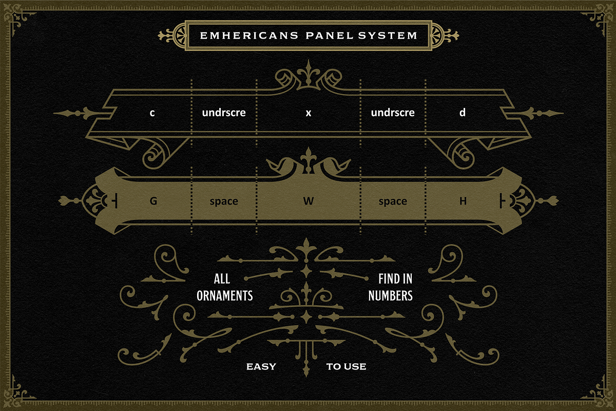 NS Emhericans + Extras, a Serif Font by Novisouldado (Photo 13 of 14)