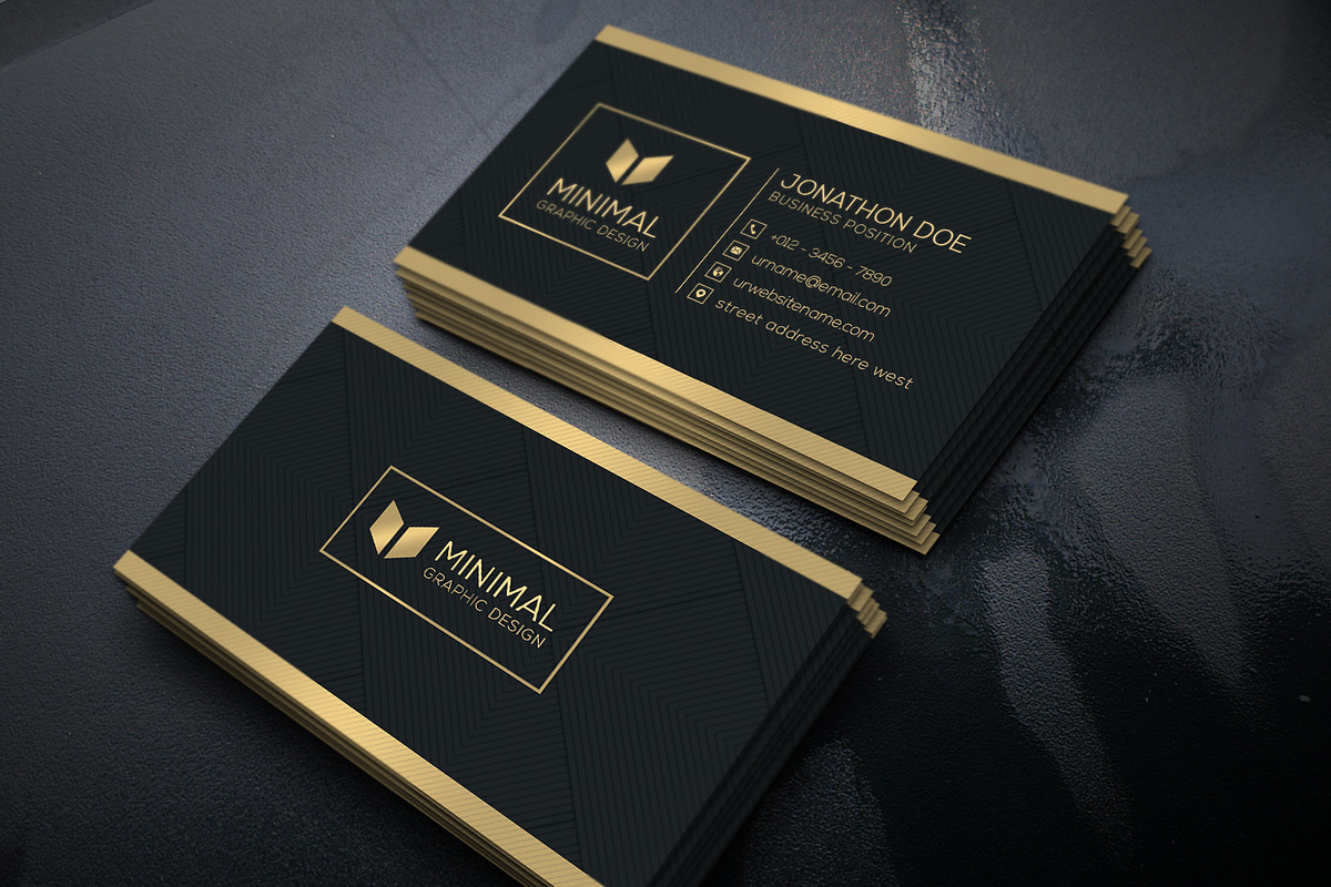Gold Business Card, a Business Card Template by Creative_Arts (Photo 4 of 5)