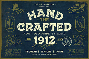 Hand Crafted Font Duo Extras