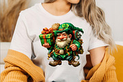 St. Patrick's Day Gnomes Clipart, an Illustration by SVGArt (Thumbnail 3 of 7)