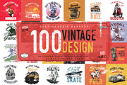100 unique Vintage design collection, an Education Illustration by The BolzStudio (Thumbnail 1 of 18)