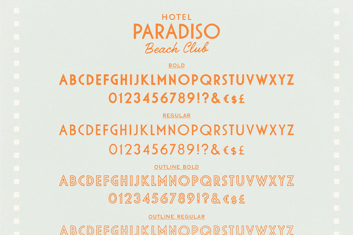 Hotel Paradiso Vintage Font Family, a Handwritten Font by Ayya Studio (Photo 16 of 16)