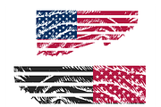 Rugged American Flag Graphics, a Sport Illustration by CarWrap design (Thumbnail 1 of 3)