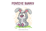 Set of Easter Bunny Image 01.T-Shirt, an Animal Illustration by KENO Mascots (Thumbnail 7 of 7)