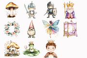 Fairytale Watercolor Clipart, an Illustration by Design Market (Thumbnail 5 of 5)