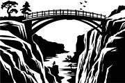 Mountain Valley Landscape SVG Bundle, an Object Graphic by Designer_Momina (Thumbnail 14 of 16)