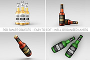 Beer Bottle Mockup Set, a Product Mockup by Free-PSD-Templates (Thumbnail 2 of 6)