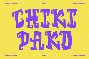 Chiki Dako - Playful Display Font, a Symbol Font by Prioritype Co