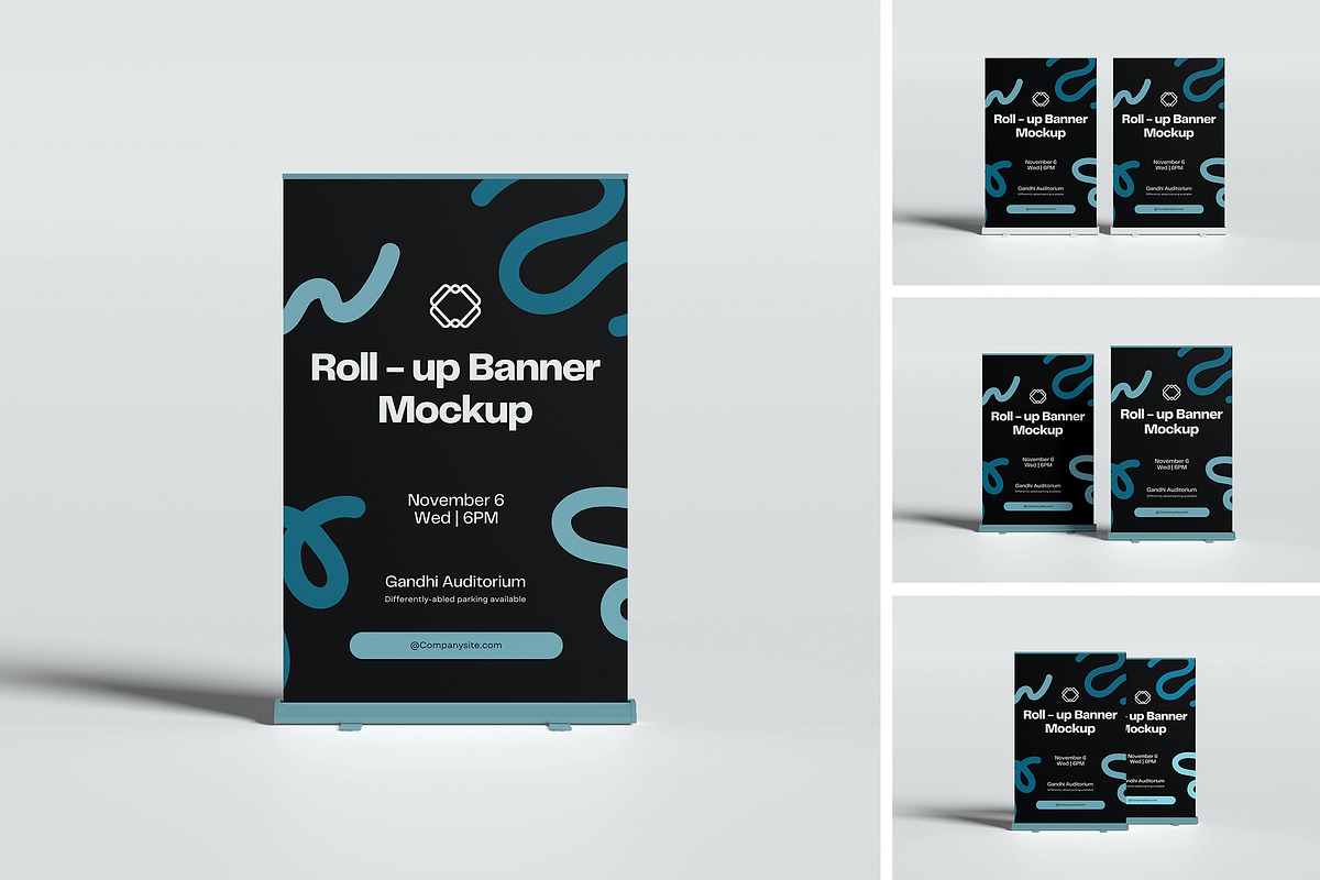 Roll Up-Banner Mockup, a Product Mockup by xavier_studio (Photo 1 of 5)