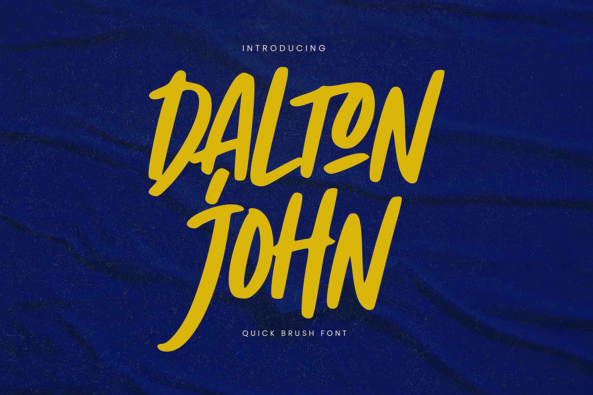 Dalton John – Quick Brush Font, a Handwritten Font by Gassstype (Photo 1 of 8)