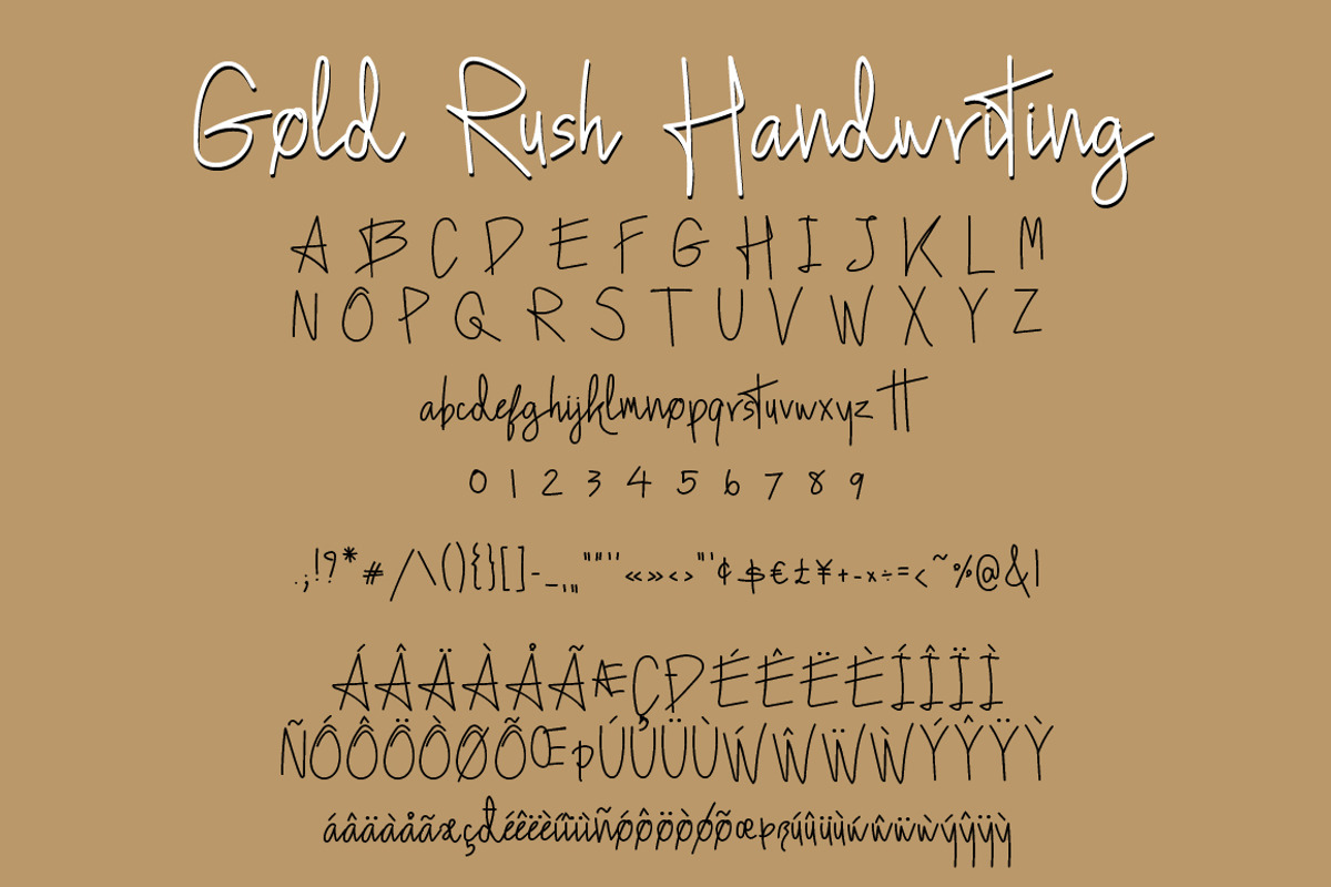 Gold Rush Font Trio, a Sans Serif Font by PARAMAJAN (Photo 11 of 12)