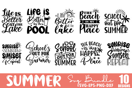 Summer SVG Bundle, Summer Quotes