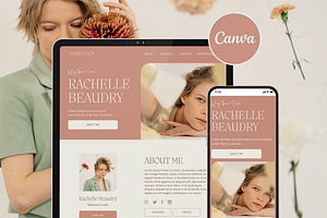 Elegant Coach Canva Website Template