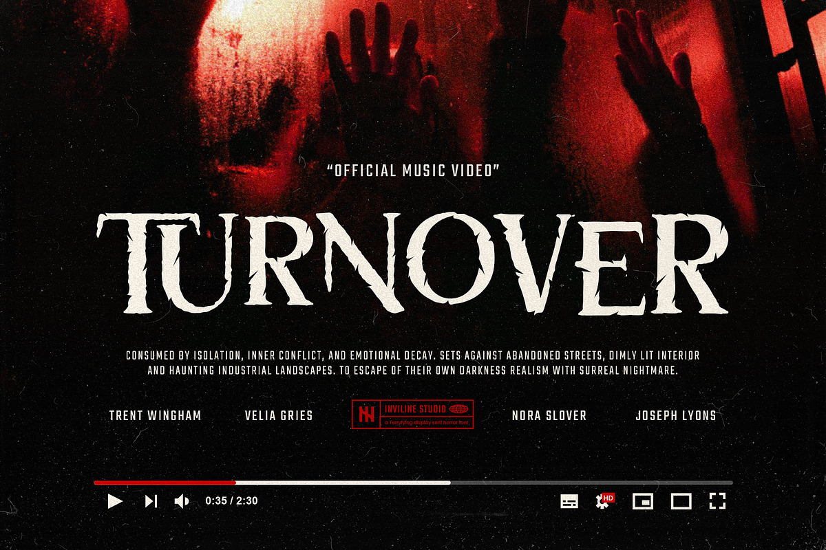 Thorncroft - Serif Grunge Horror, a Serif Font by Inviline.co (Photo 8 of 15)