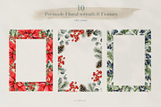 Christmas watercolor floral set, a Seasonal Illustration by Tabita's shop (Thumbnail 12 of 16)