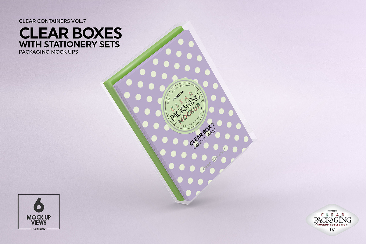 Clear Box Set Packaging Mockup, a Cups & Container Mockup by INCDesign (Photo 2 of 21)