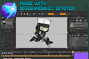 Alien Onslaught - Game Sprites, an Illustration by pzUH (Thumbnail 3 of 5)