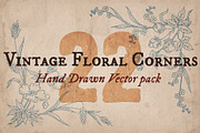 22 Vintage Floral Corners, an Object Graphic by Mr Vintage (Thumbnail 1 of 5)