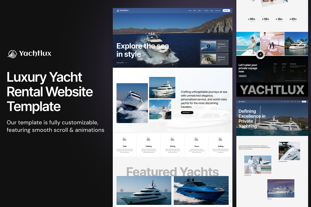 Yachtlux - Yacht Rent HTML Template