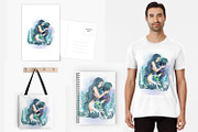 Yoga meditation woman spiritual set, an Illustration by PatapovaVika (Thumbnail 9 of 9)