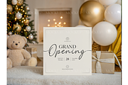 6x6 Holiday Card Scene with Balloons, a Product Mockup by MockupWizard (Thumbnail 3 of 3)