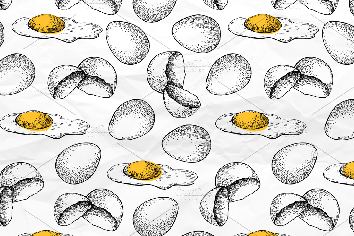Chicken Hand Drawn Set, a Background Graphic by Epine (Photo 4 of 4)