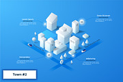 White Isometric City Builder, an Object Graphic by Andrew Kras Design (Thumbnail 8 of 13)