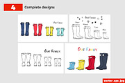 Line Art Wellies. Simple & Outline, an Outline Icon by Sopelkin (Thumbnail 2 of 3)